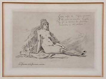 Félicien Rops met een héliogravure