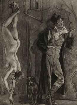 Heliogravure La répétition  par Camille Lemonnier 1908