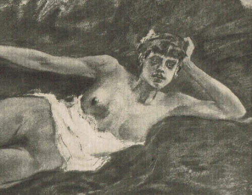 Heliogravure Lassata Exteens 1019,2 van  Félicien Rops