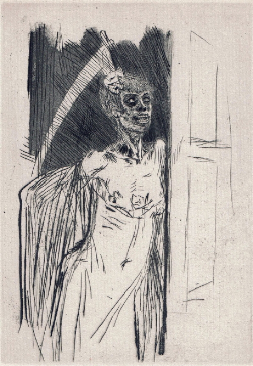 Félicien Rops met een heliogravure