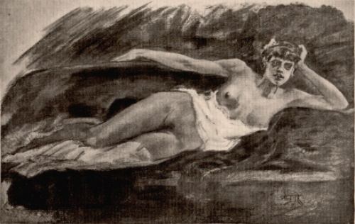 Heliogravure Lassata Exteens 1019.2 van  Félicien Rops