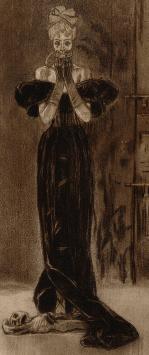 Gravure van de Belgische graficus Félicien Rops