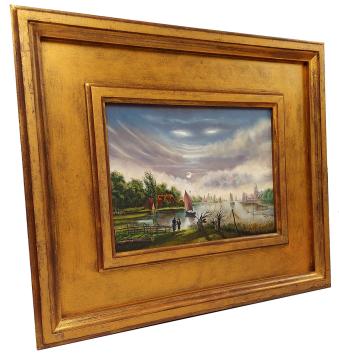 19de eeuws aandoend landschapje