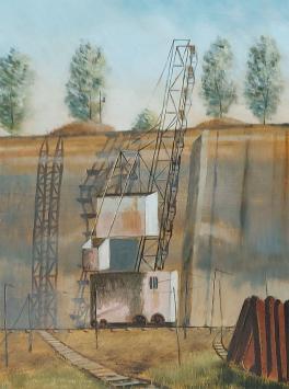 Kleigroeve met lakerbagger