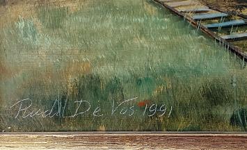 De lakerbagger in kleigroeve in de Rupelstreek 1991