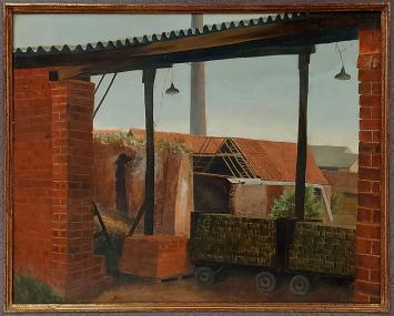 Olieverfschilderij van Steenbakkerij te Boom