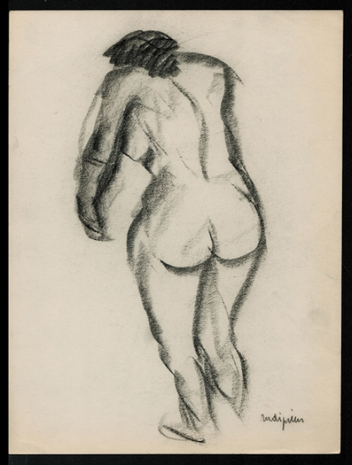 Houtskooltekening van Rudi Pillen kopen