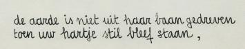 Kunstwerkje op papier bij gedicht van Willem Elsschot