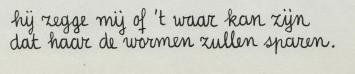 Kunstwerkje op papier bij gedicht van Willem Elsschot
