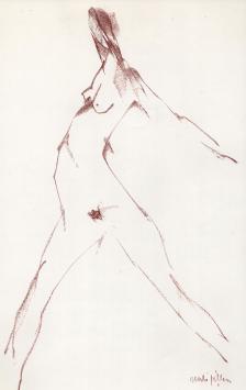 Tekening van de Belgische kunstenaar Rudi Pillen