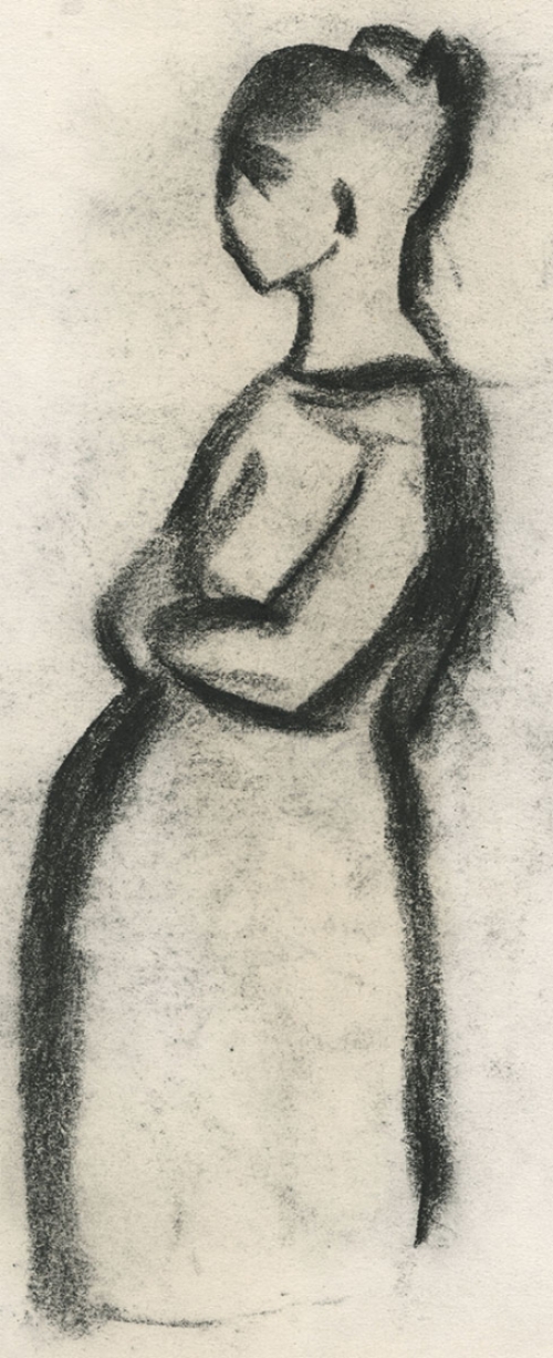 Tekening van de Belgische kunstenaar Rudi Pillen