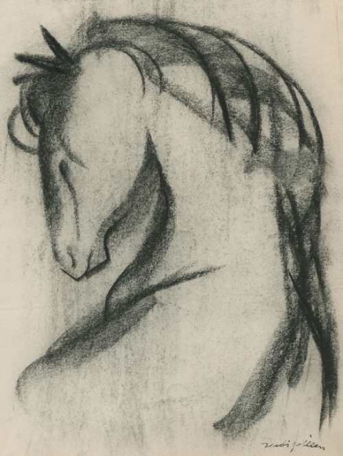 Tekening van de Belgische kunstenaar Rudi Pillen