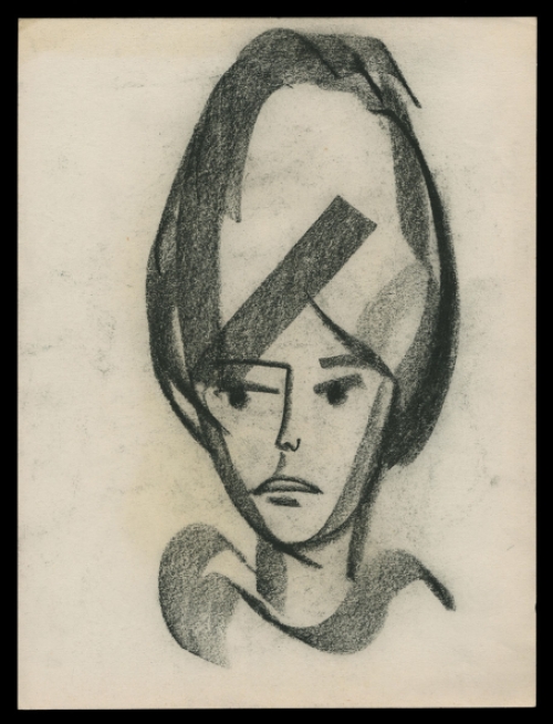 Houtskooltekening van Rudi Pillen kopen