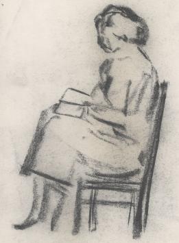 Tekening van de Belgische kunstenaar Rudi Pillen