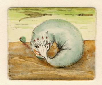Surrealistische etsen van Roger Van Akelyen