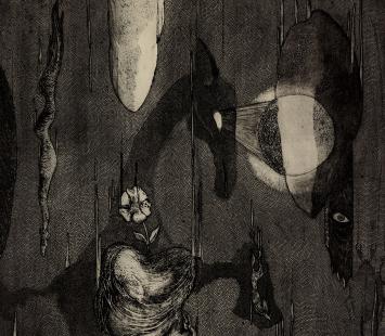 Grote ets uit 1976 van Roger Van Akelyen kopen