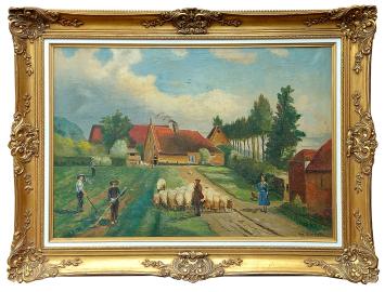 Olieverfschilderij van de kunstschilder Bernard De Pooter