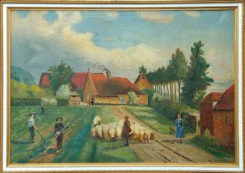 Schilderij van Bernard De Pooter kopen uit 1949