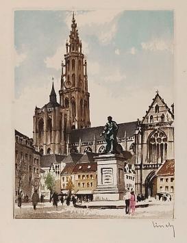 Grafiek van de Belgische graficus Edgard Schellinck