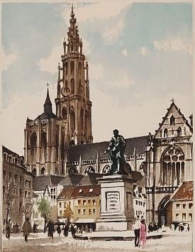 De Groenplaats te Antwerpen