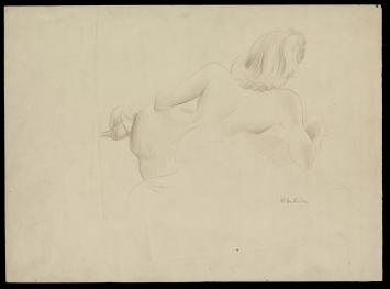 Naakttekening van de  Belgische kunstenaar Raphaël De Buck kopen