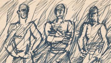 Studieschets van F. Masereel kopen