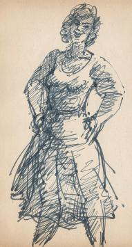 Schets van de graficus Frans Masereel kopen