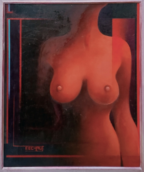 Naaktschilderij van de Belgische kunstenaar Eugène Eechaut kopen