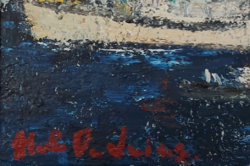 De Vries Hubert met een zicht op de haven van Oostende