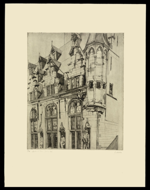 Stadhuis Veere, ets van Rodolphe Schönberg kopen