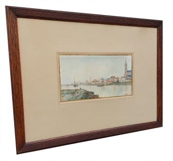 De Schelde, rivier aan de bocht (St-Amands)