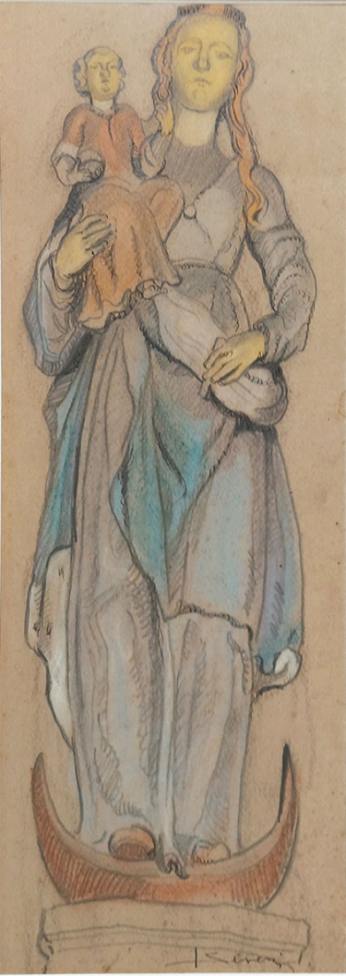 Tekening van de Belgische tekenaar J. Severin