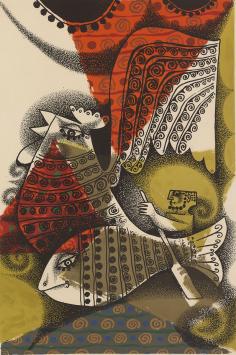 Lithografie van Pinchas Shaar