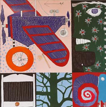 Kunstwerkje van de Waalse kunstenaar Christian Silvain