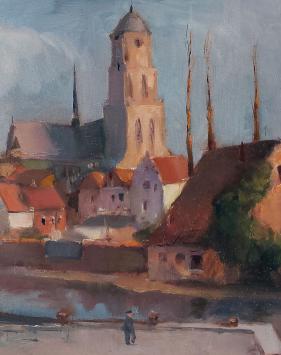 Belgische kunst kopen, een zicht op de Sint-Gummaruskerk