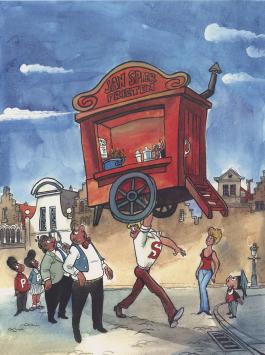 Gesigneerd kunstwerkje van Marc Sleen