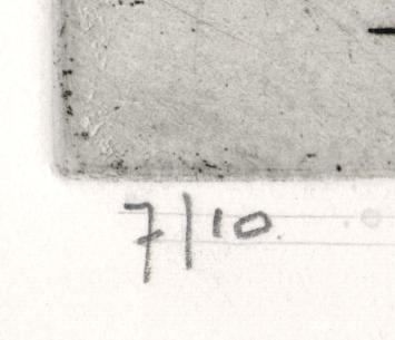 Gesigneerde ets van Léon Smets kopen