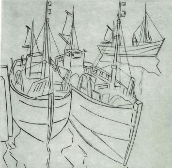 Gesigneerde gravure van Léon Smets kopen