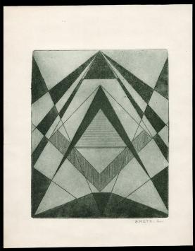 Abstracte ets van de Belgische kunstenaar Léon Smets kopen