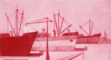 Gesigneerde ets van Léon Smets aankopen