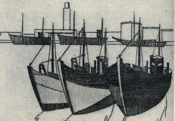 Gesigneerde ets van Léon Smets kopen