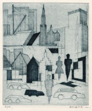 Grafisch kunstwerk van L. Smets kopen