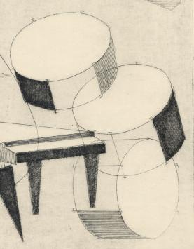 drumstel, contrabas, viool en piano
