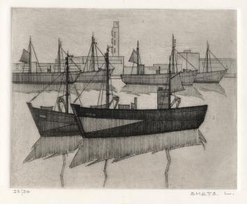 Een kleine ets van Léon Smets kopen