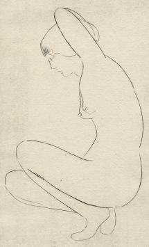 Ets van Léon Smets, zittend gehurkte dame