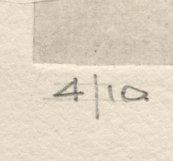 Ets, naakt handen achter het hoofd 4/10