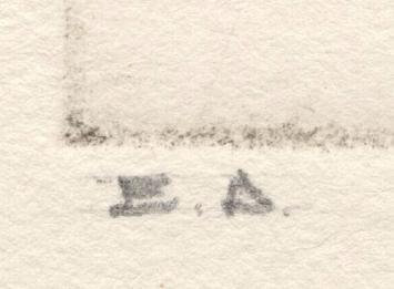 Burijngravure, Naakt met arm voor het hoofd E.A.