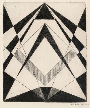 Burijn gravure van Léon Smets