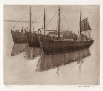 Vissersboten in de Oostendse haven 2 van de 10