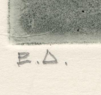 épreuve d'artiste of E.A.